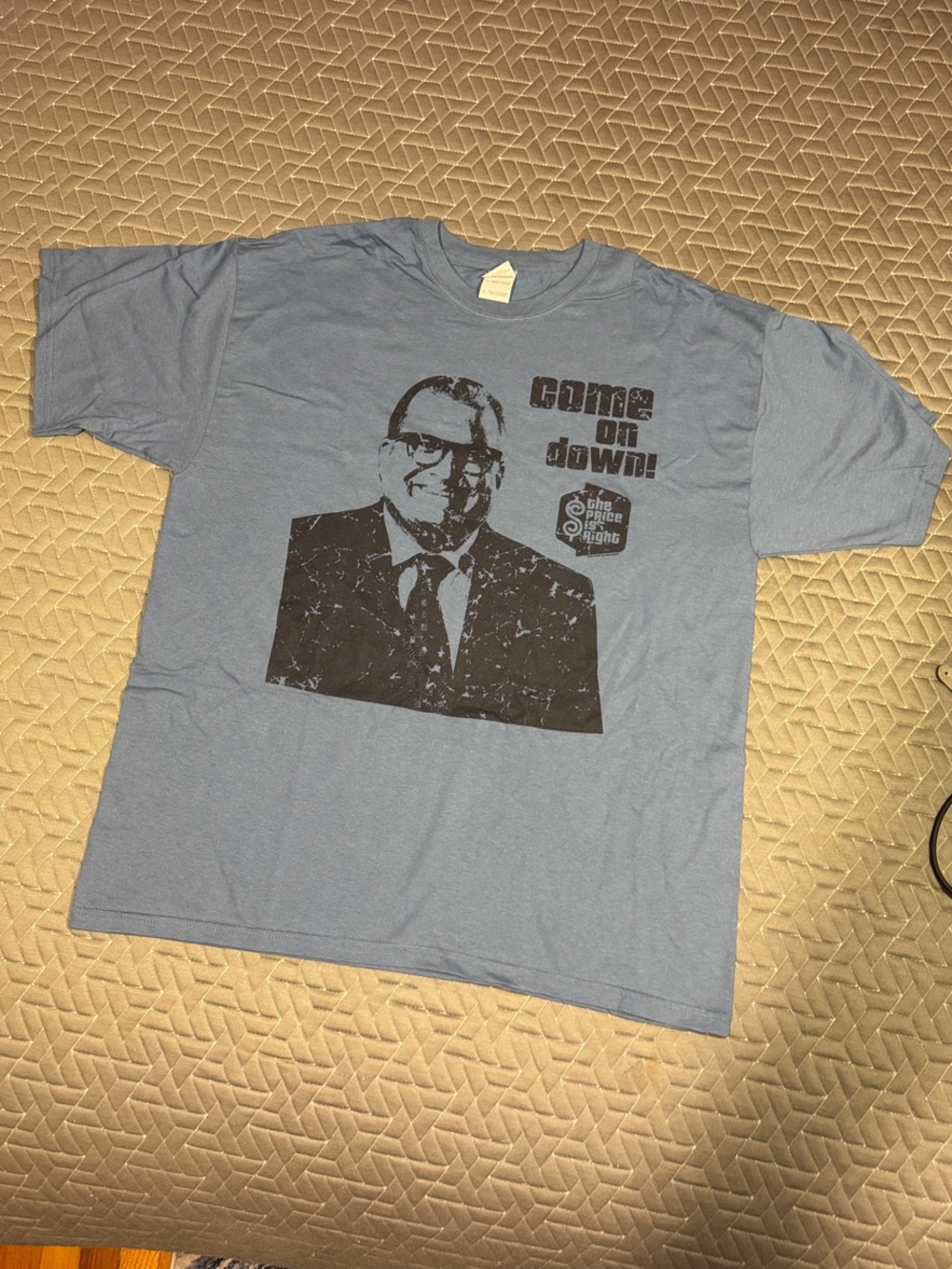 The Price Is Right Gildan Light Blue Men's Short Sleeve Tee Retro Graphic